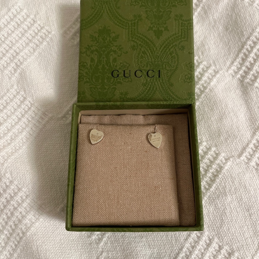 gucci heart earrings